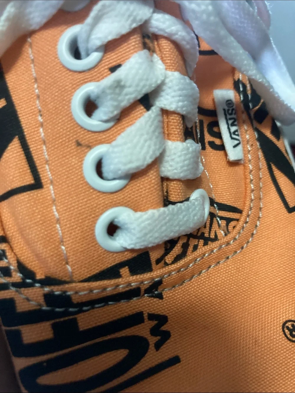 Vans Era Skate Sneakers Off The Wall Orange Logo Low-Top Women 8 Men 6.5